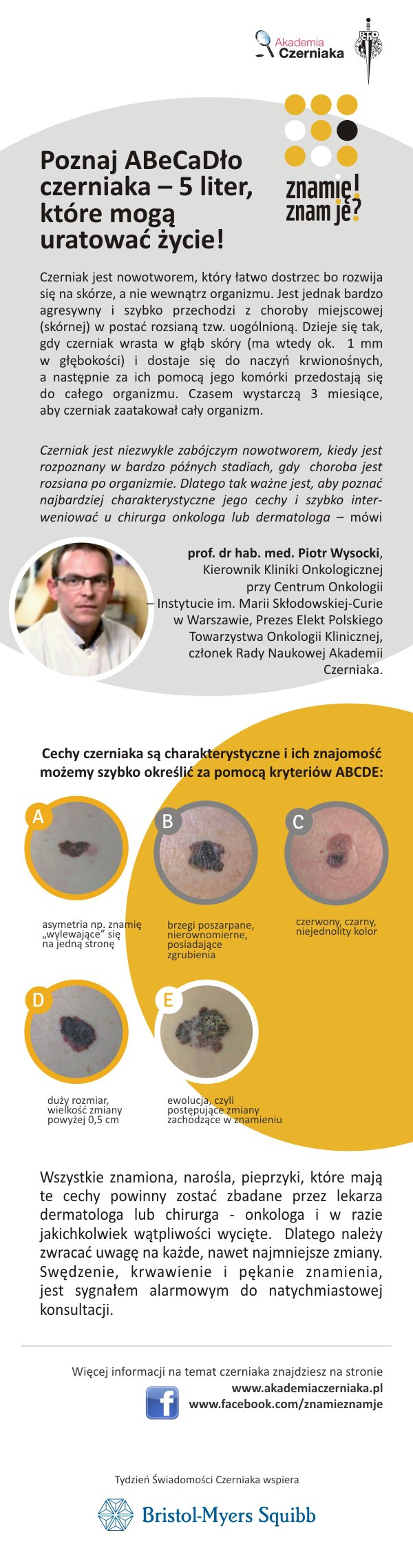 Poznaj ABeCaDło czerniaka – 5 liter, które mogą uratować życie!